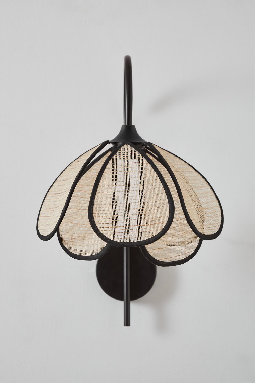 Lampada da parete Vidson in lino Ø35 cm