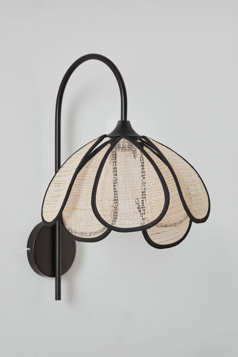 Lampada da parete Vidson in lino Ø35 cm