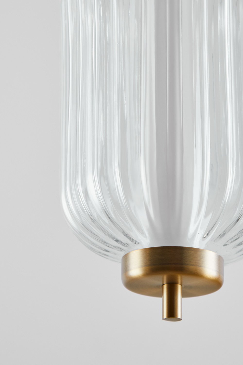 Plafoniera LED in ferro e con 1 sfera di vetro Necsar