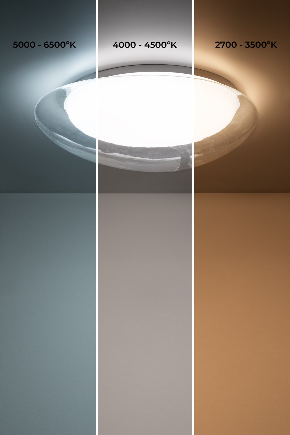 Lampada da Soffitto a LED in Metacrilato e Metallo Salaviza