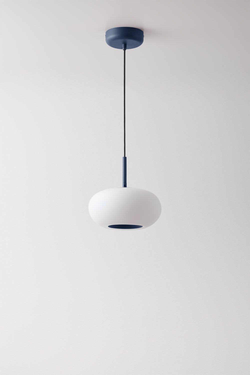 Lampada da Soffitto a LED in Vetro e Acciaio Deruent