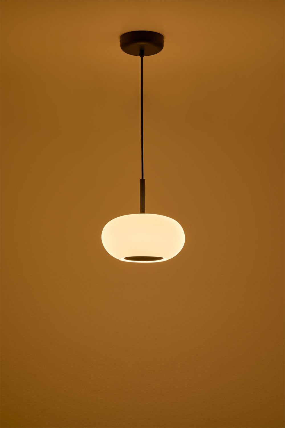 Lampada da Soffitto a LED in Vetro e Acciaio Deruent