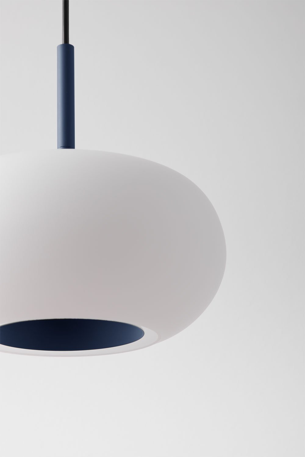 Lampada da Soffitto a LED in Vetro e Acciaio Deruent