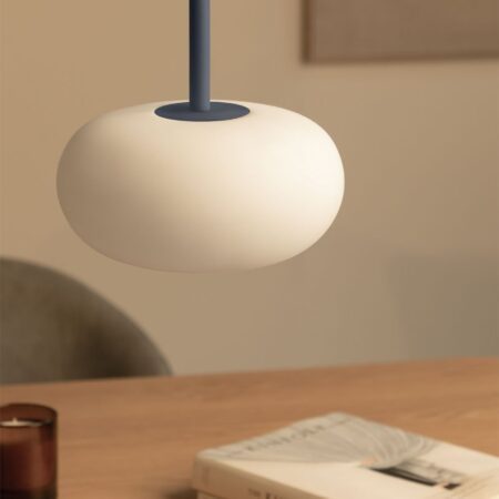 Lampada da Soffitto a LED in Vetro e Acciaio Deruent
