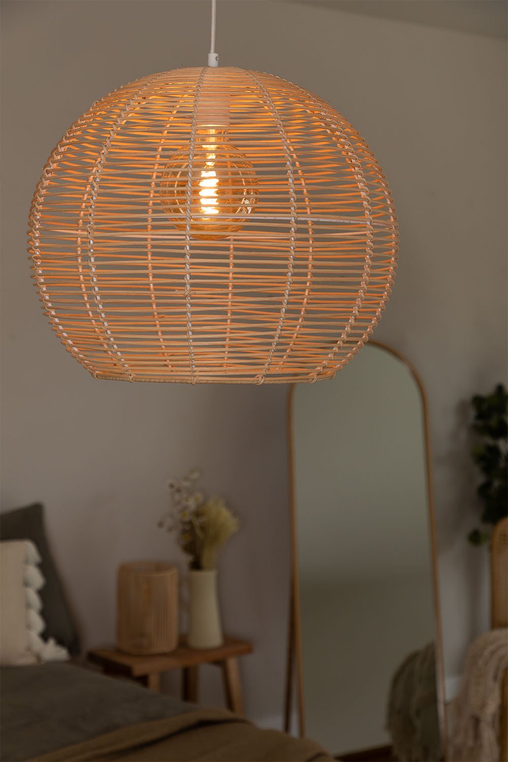 Lampada da Soffitto in Rattan Alpe