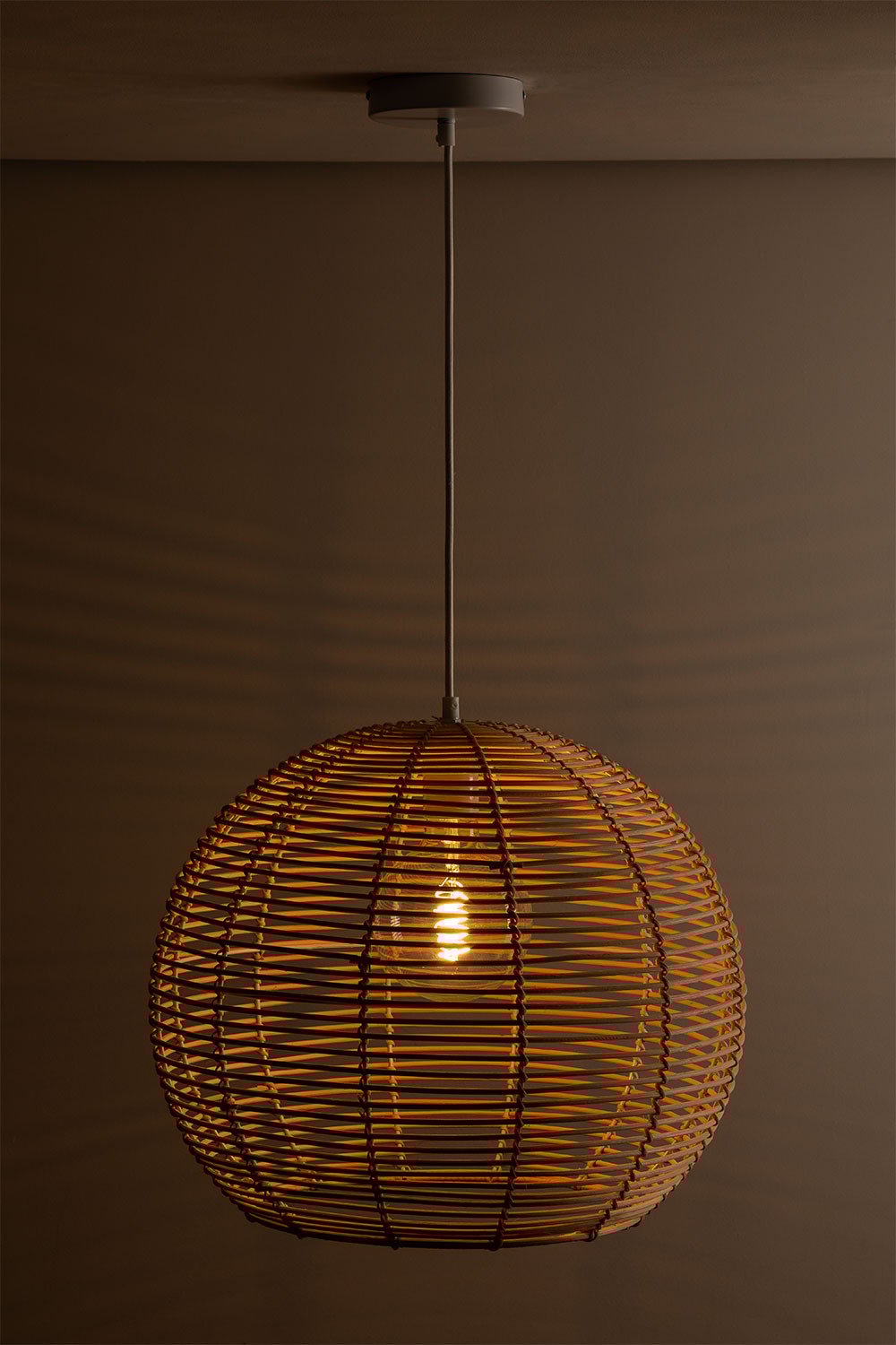 Lampada da Soffitto in Rattan Alpe