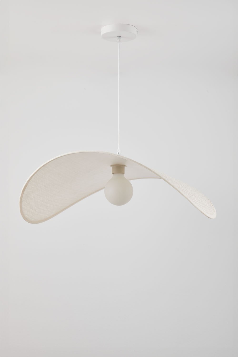 Lampada da soffitto Bastil in lino