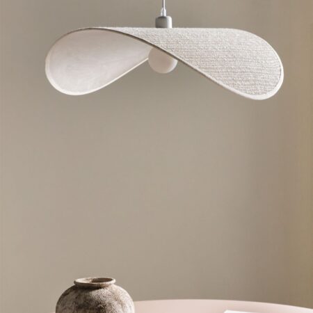 Lampada da soffitto Bastil in lino