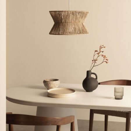 Lampada da soffitto in carta intrecciata Bonny