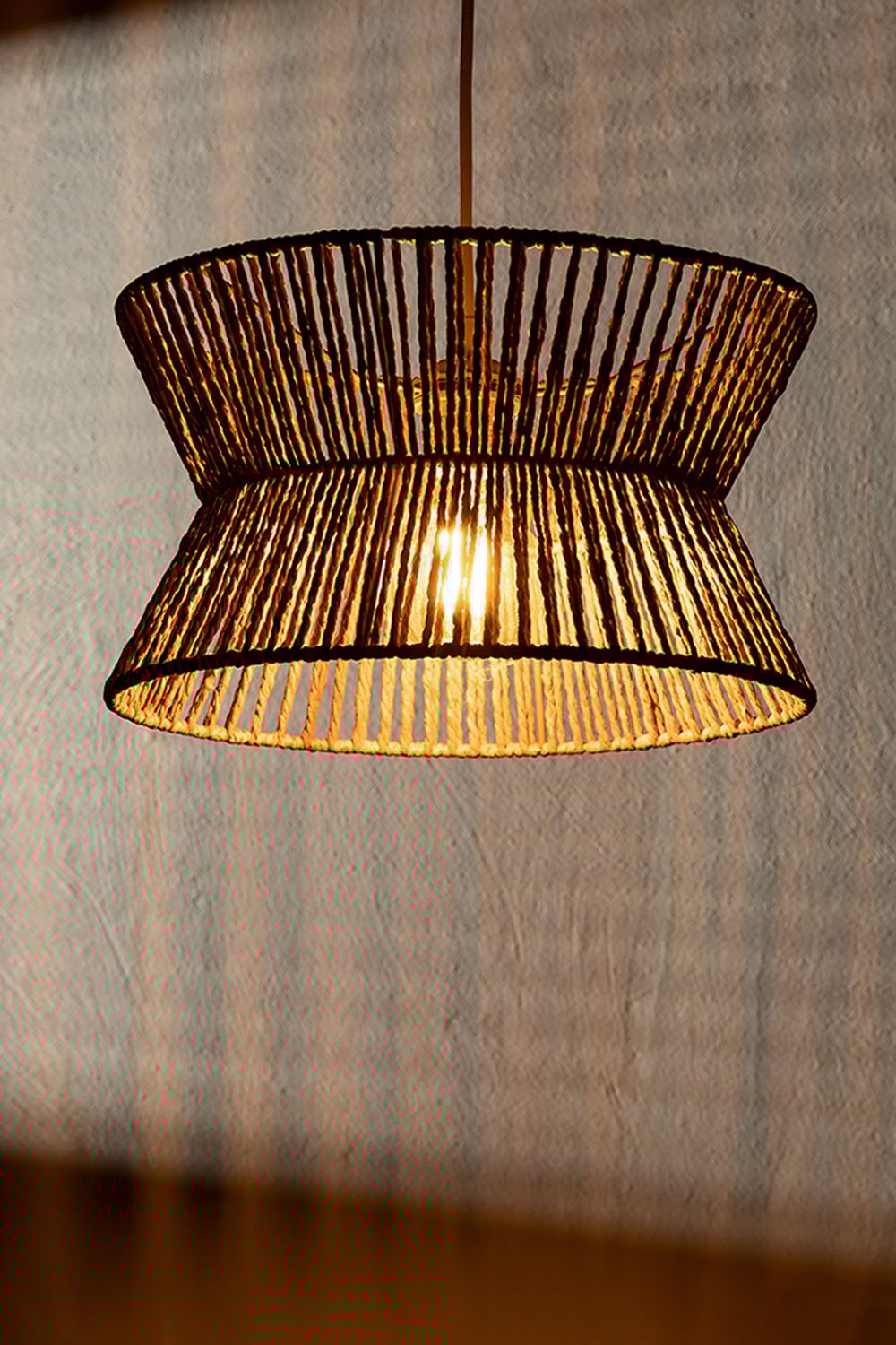 Lampada da soffitto in carta intrecciata Bonny