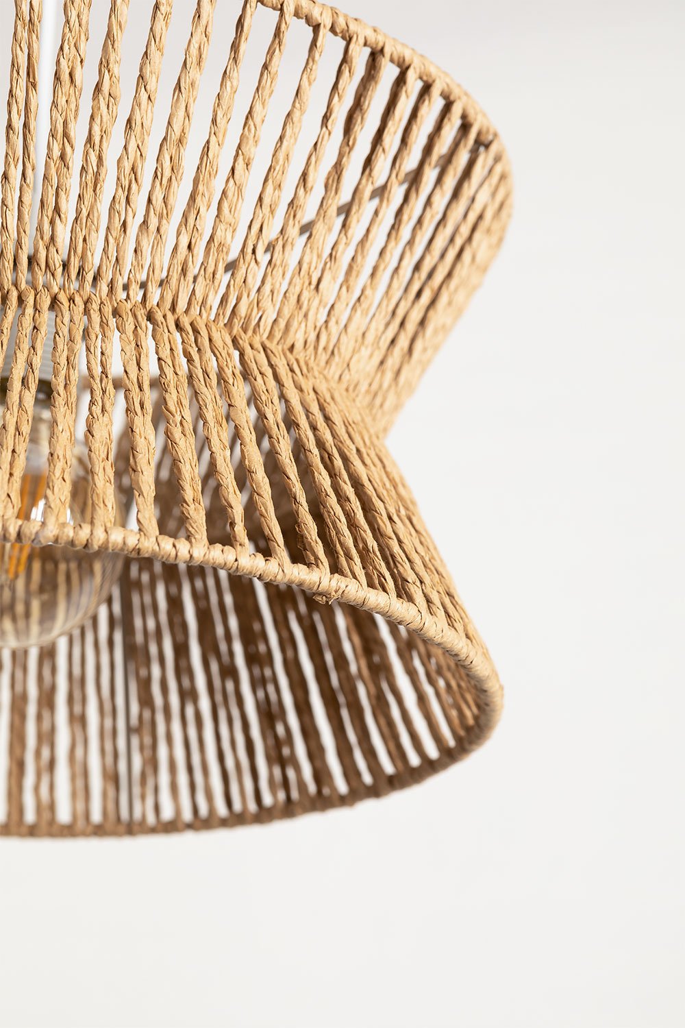 Lampada da soffitto in carta intrecciata Bonny