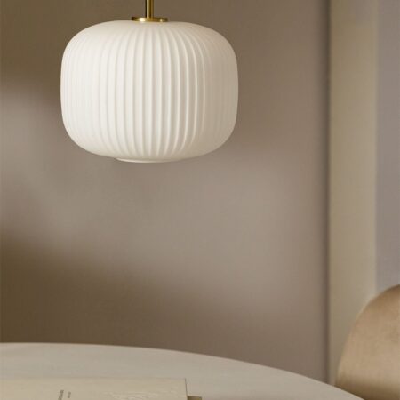 Lampada da soffitto Bruner in metallo e vetro