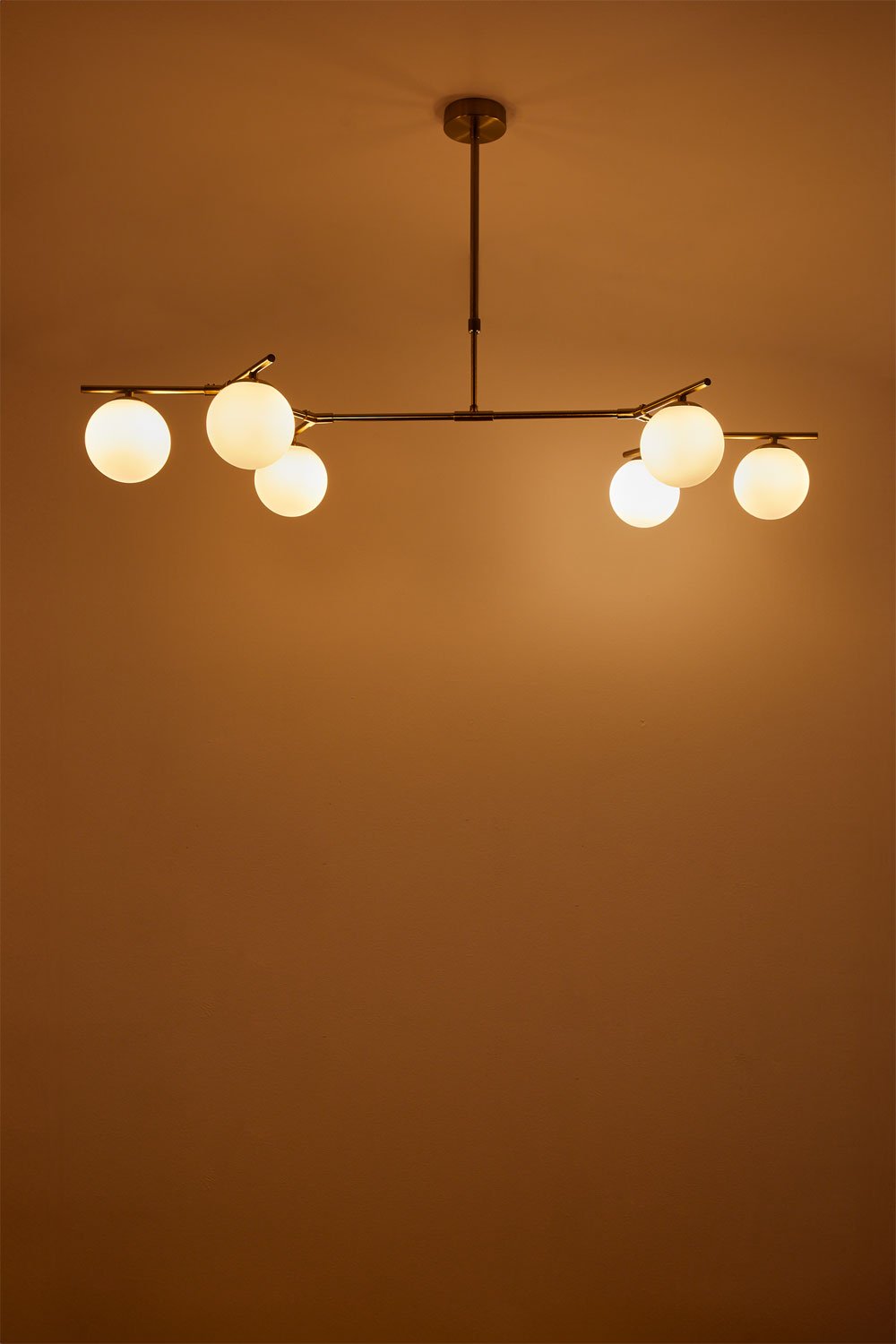 Lampada da Soffitto con 6 Sfere di Vetro Ghirlanda