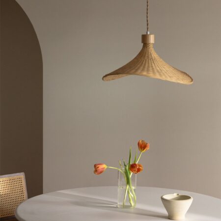 Lampadario in bambù Chaifer