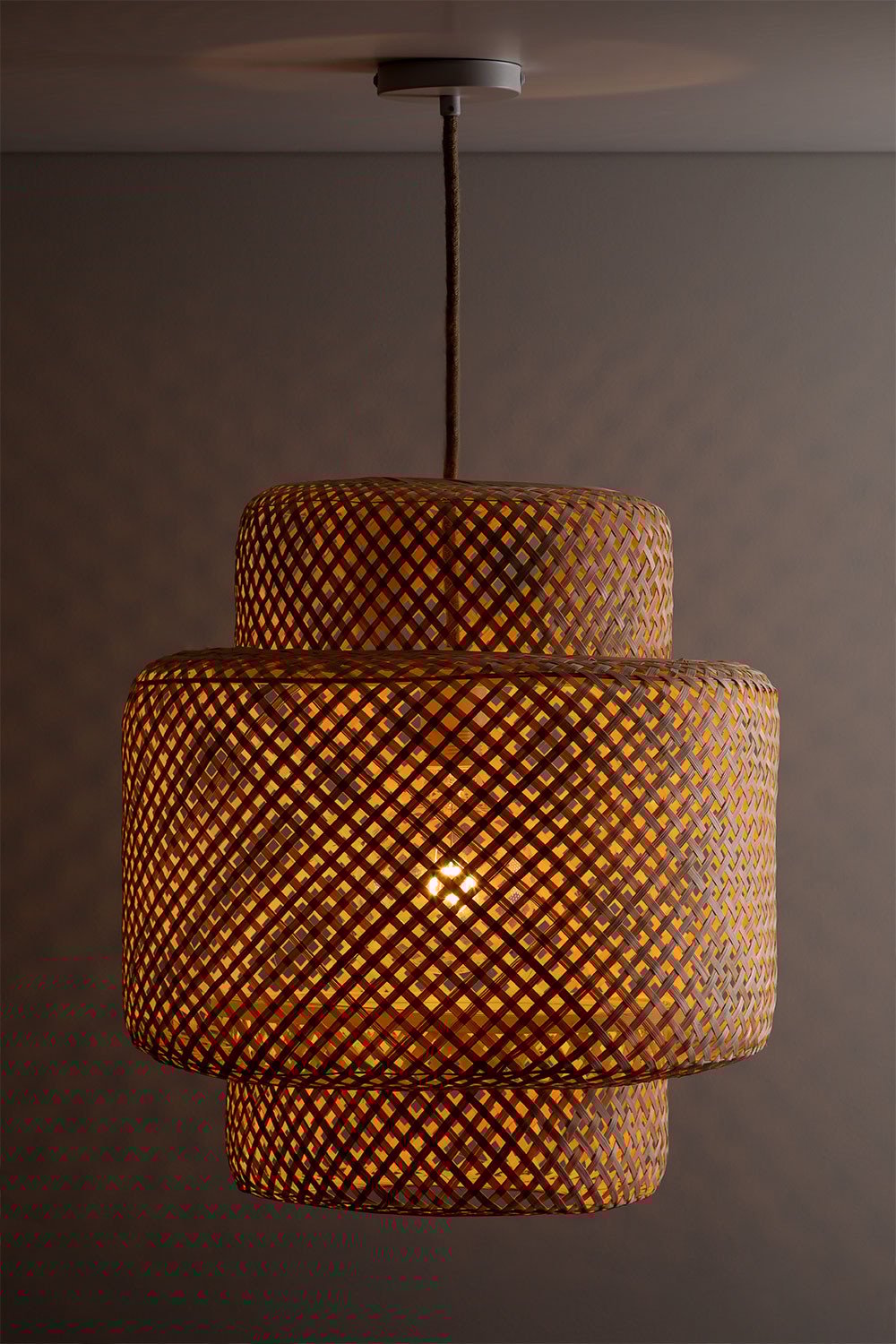 Lampada da soffitto in bambù (Ø45 cm) Lexie Natural