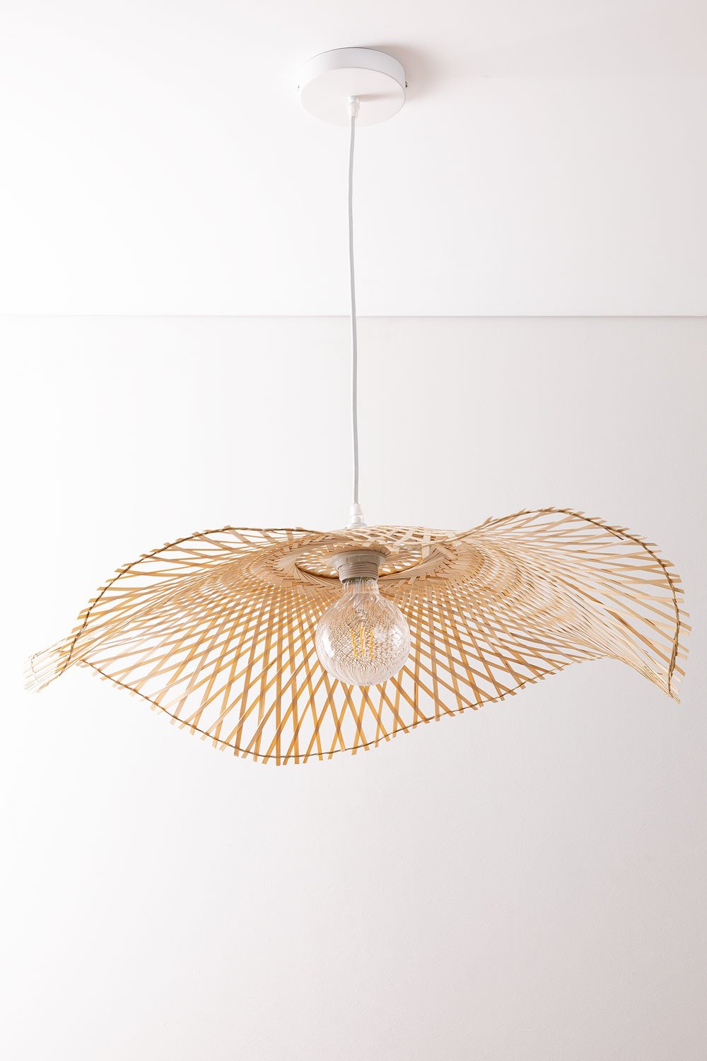 Lampada da soffitto in bambù Pamell