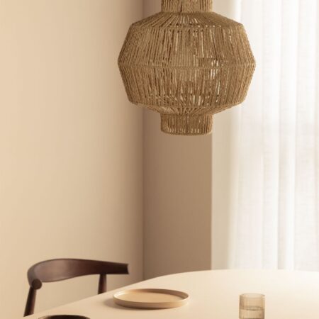 Lampada da soffitto in carta intrecciata Amaris