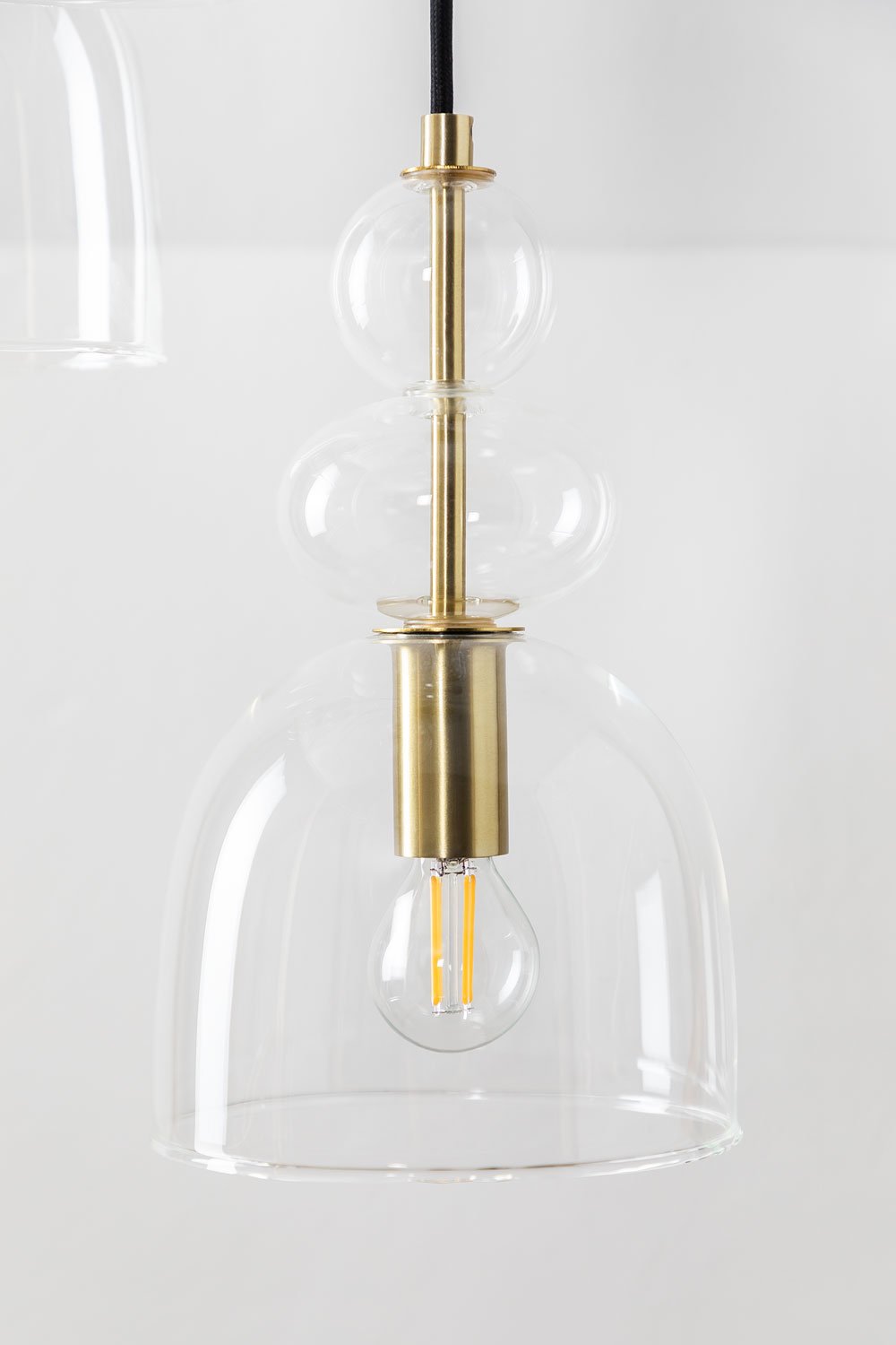 Lampada da Soffitto in Vetro con 3 Punti Luce Bezany