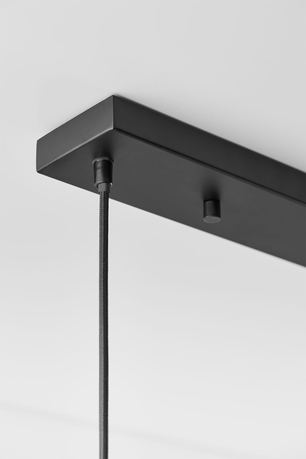 Lampada da Soffitto in Lino e Metallo a 3 Punti Luce Quintelia
