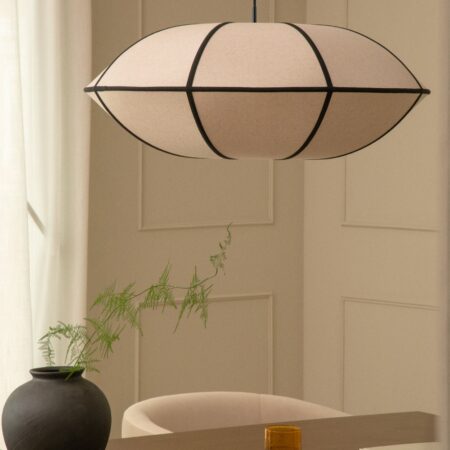 Lampada da soffitto in lino Patraix