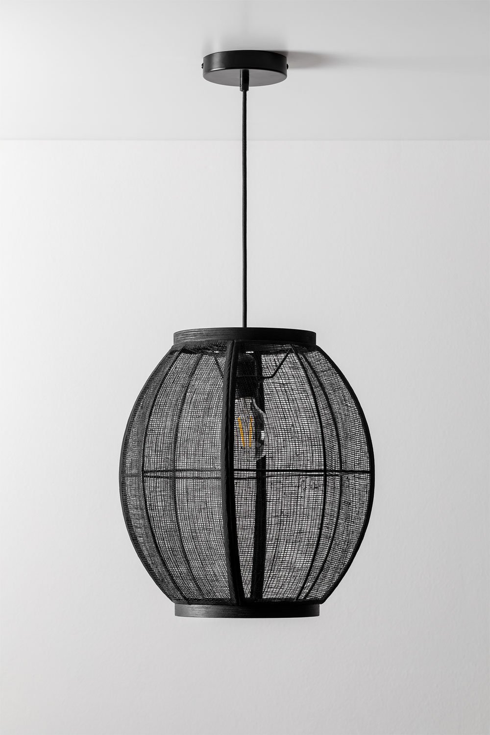 Lampada da soffitto in lino Ziyec