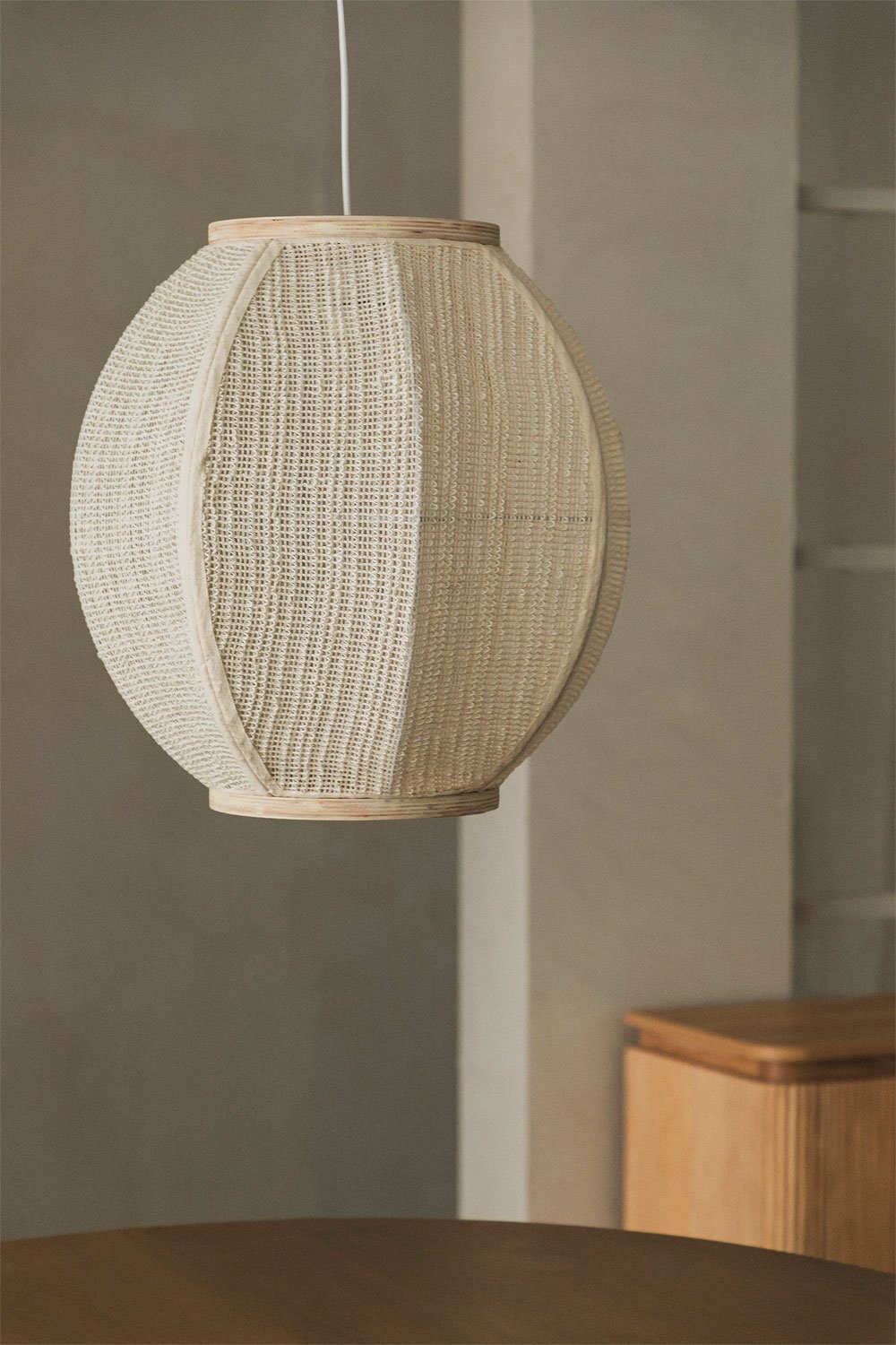 Lampada da soffitto in lino Ziyec