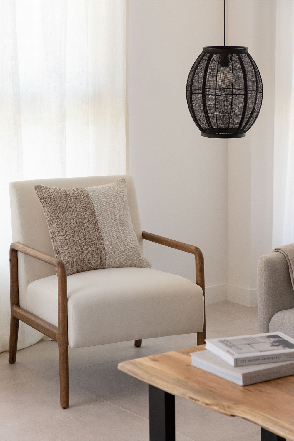 Lampada da soffitto in lino Ziyec