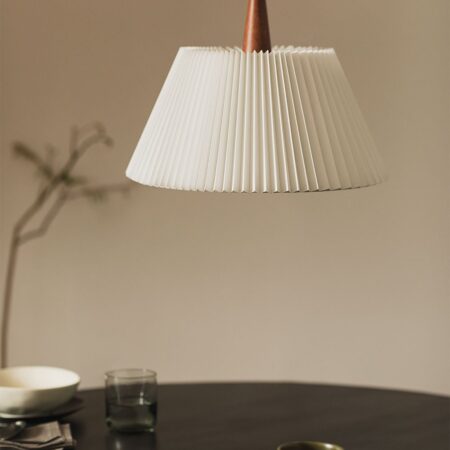 Lampada da Soffitto in Metallo e Tessuto Leyre