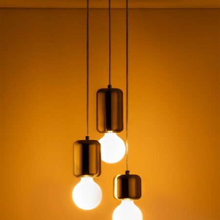 Lampada da Soffitto in Metallo a 3 Punti Luce Zabarny