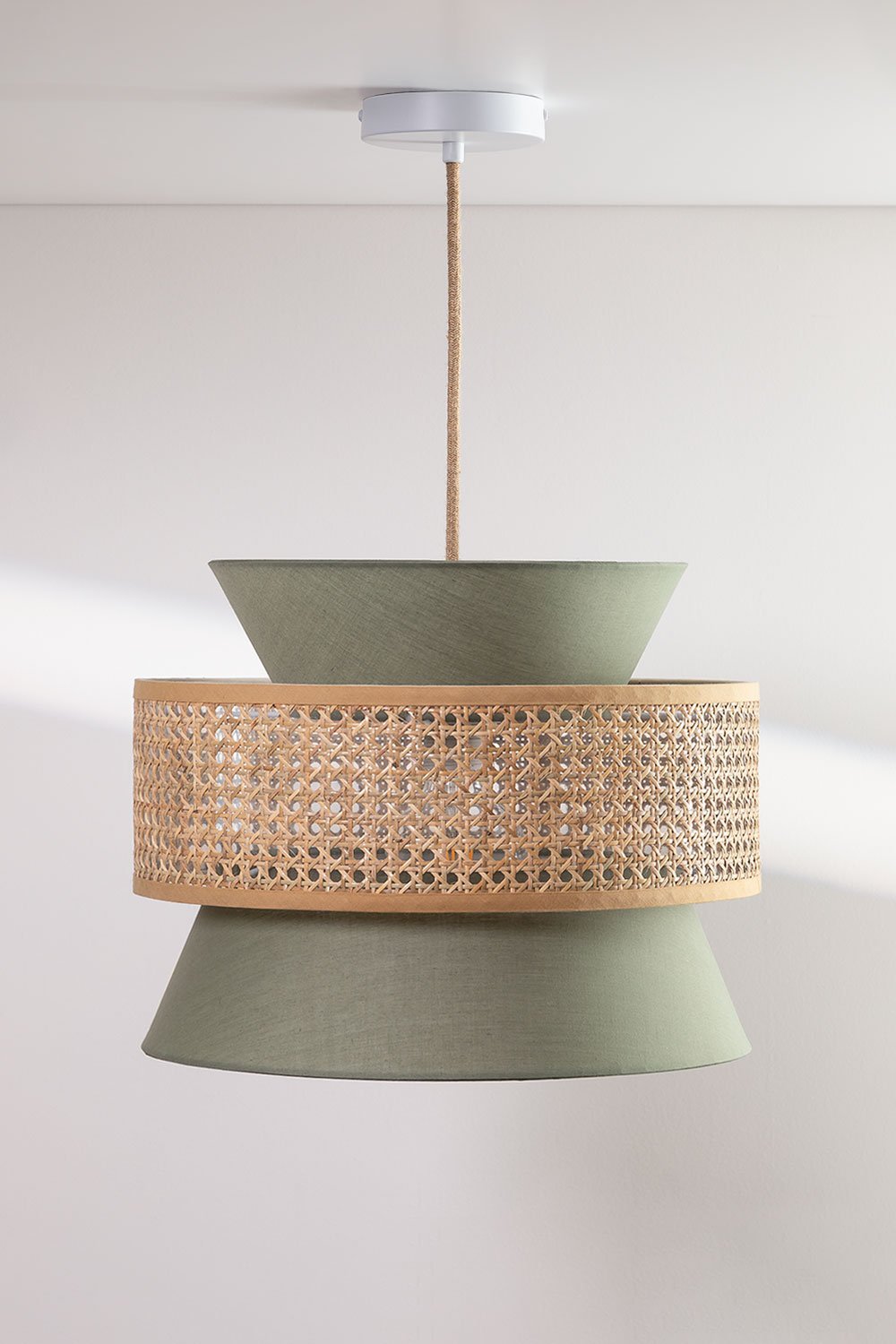 Lampada da Soffitto in Rattan Yereh