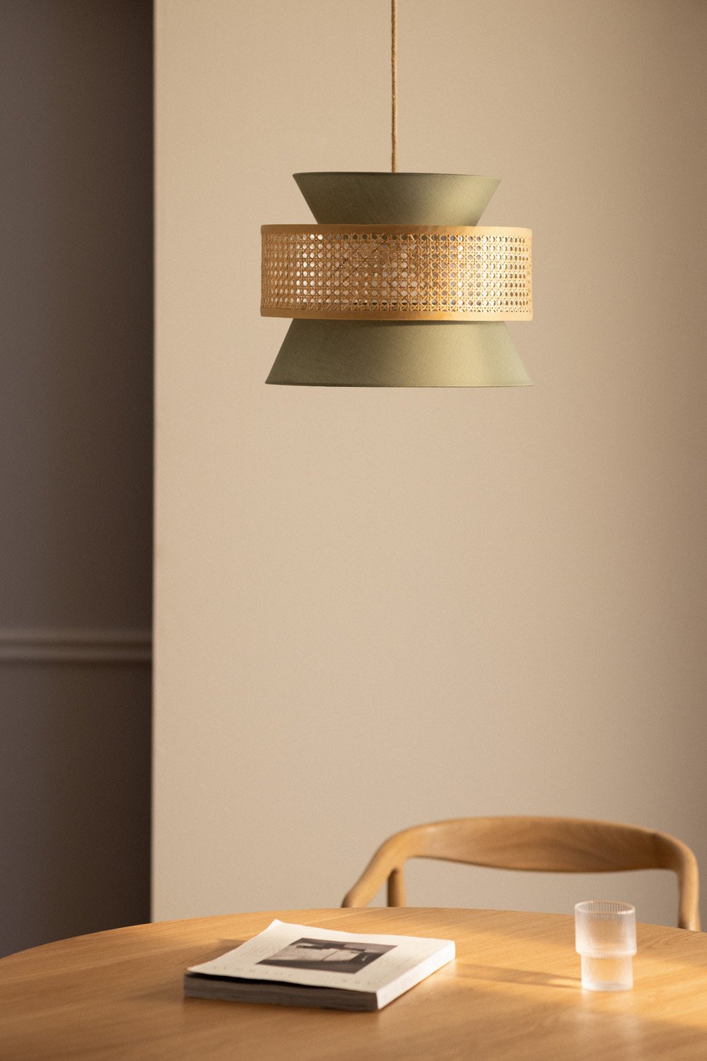 Lampada da Soffitto in Rattan Yereh