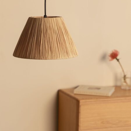 Lampada da soffitto in rafia Aruel