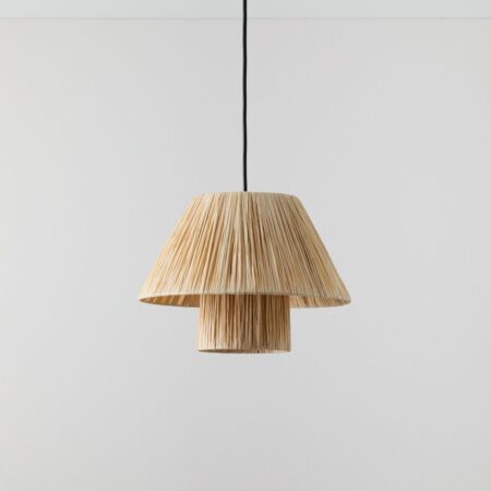 Lampada da soffitto in rafia Aruel Design