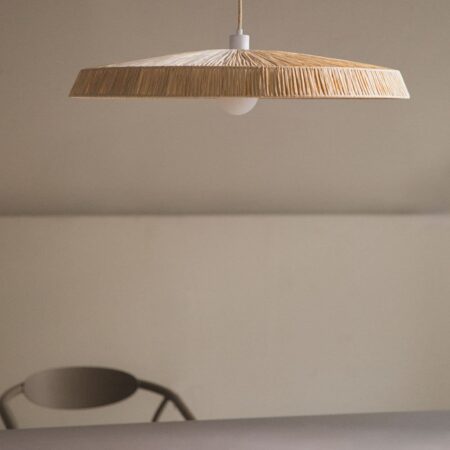 Lampada da soffitto in rafia Velcko