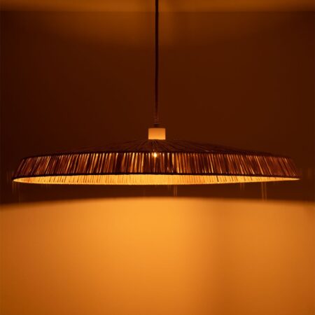 Lampada da soffitto in rafia Velcko