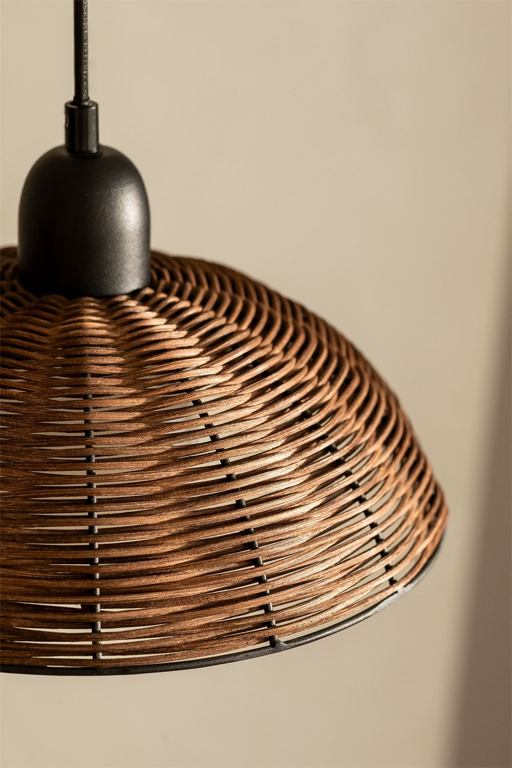 Lampada da soffitto in rattan Lutyen
