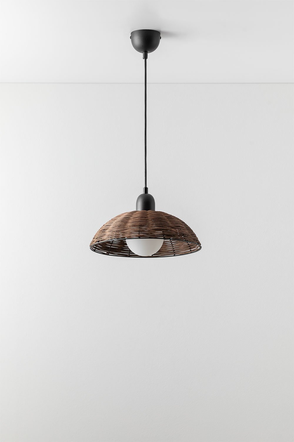 Lampada da soffitto in rattan Lutyen