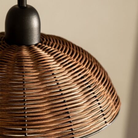 Lampada da soffitto in rattan Lutyen
