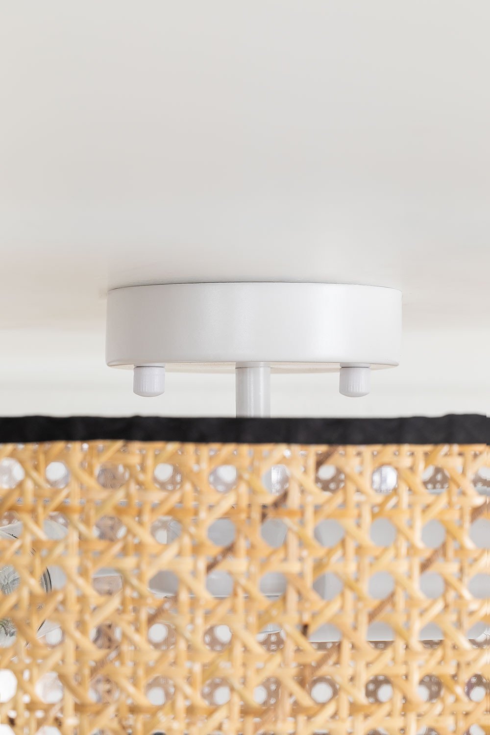 Lampada da Soffitto in Rattan Luxio