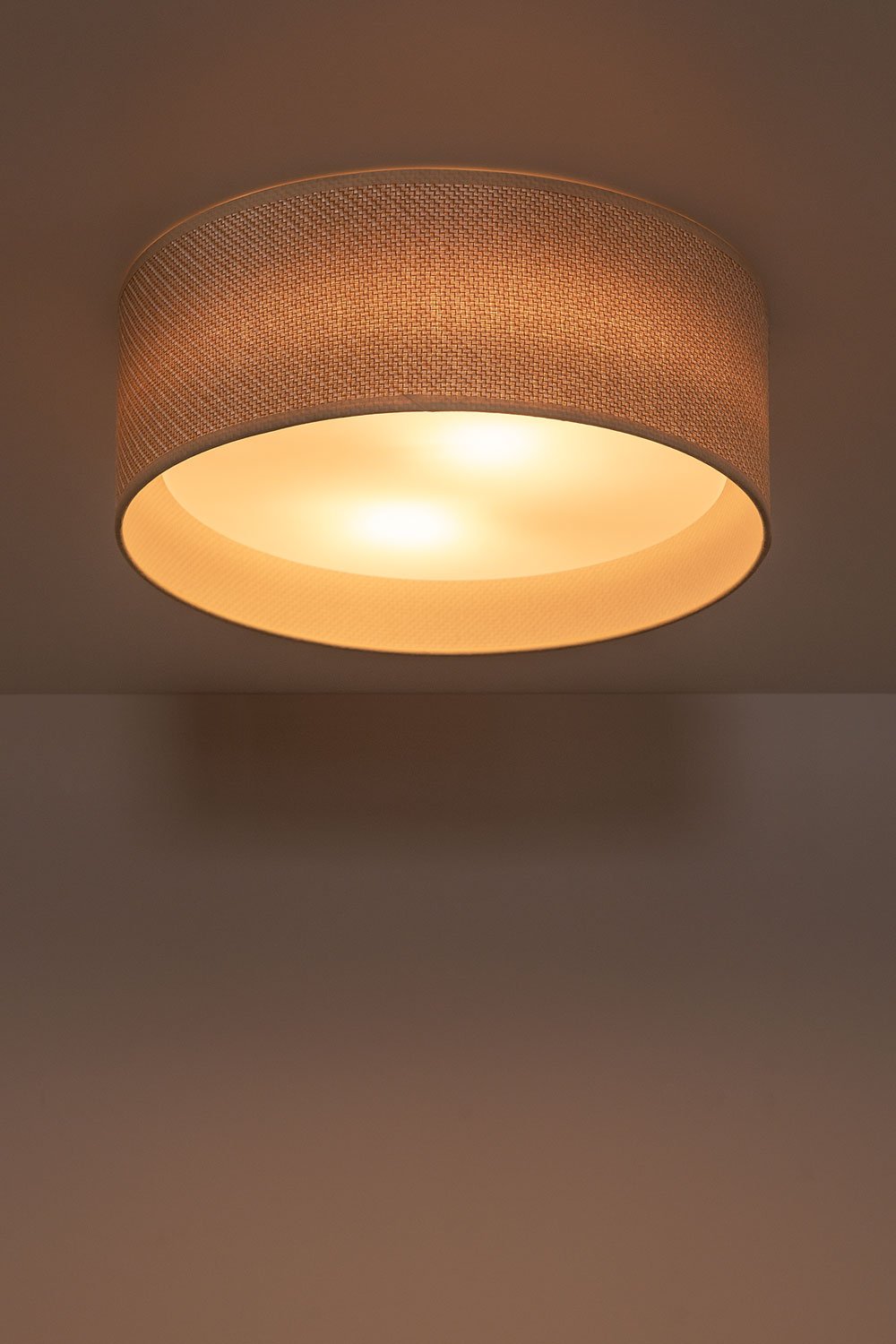 Lampada da soffitto in rattan Masha