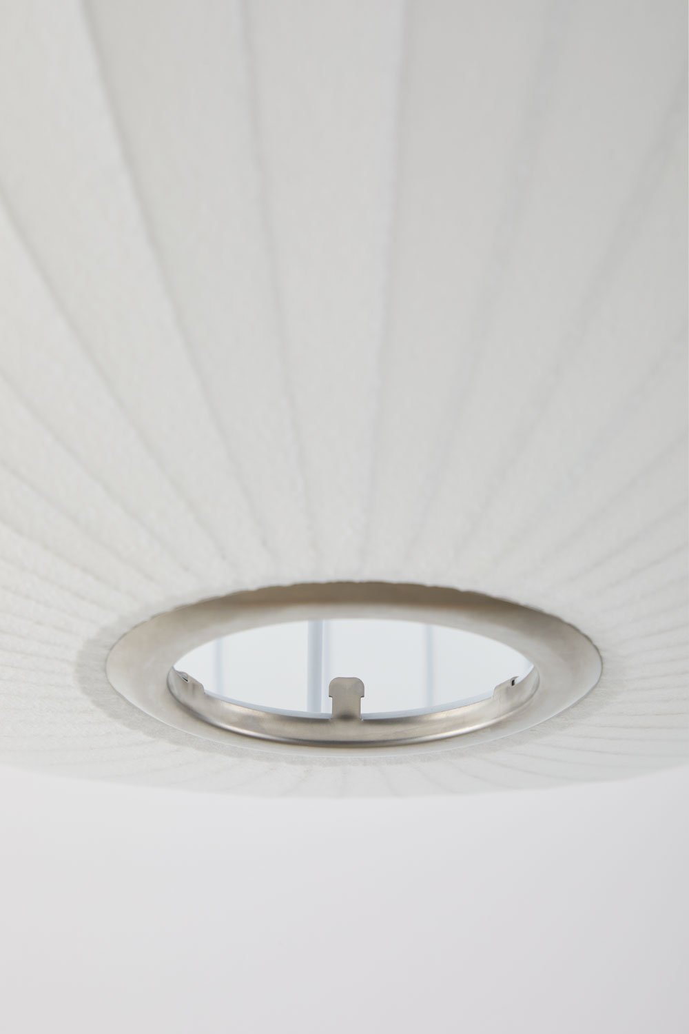 Lampada da soffitto in seta artificiale e ferro Worel
