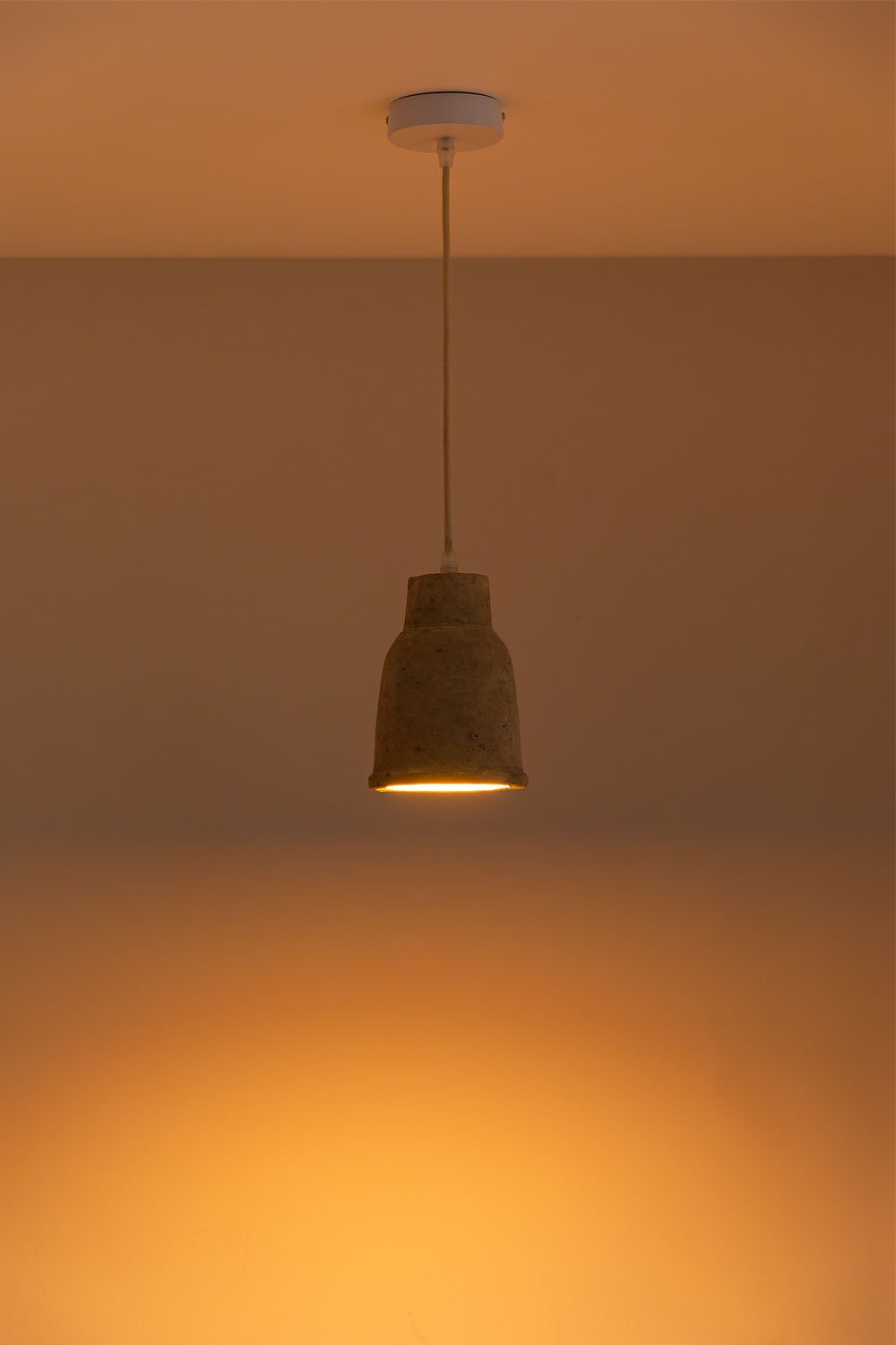 Lampada da soffitto in terracotta (Ø14 cm) Sainza