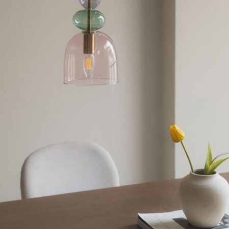 Lampada da soffitto in vetro Bezany Colors