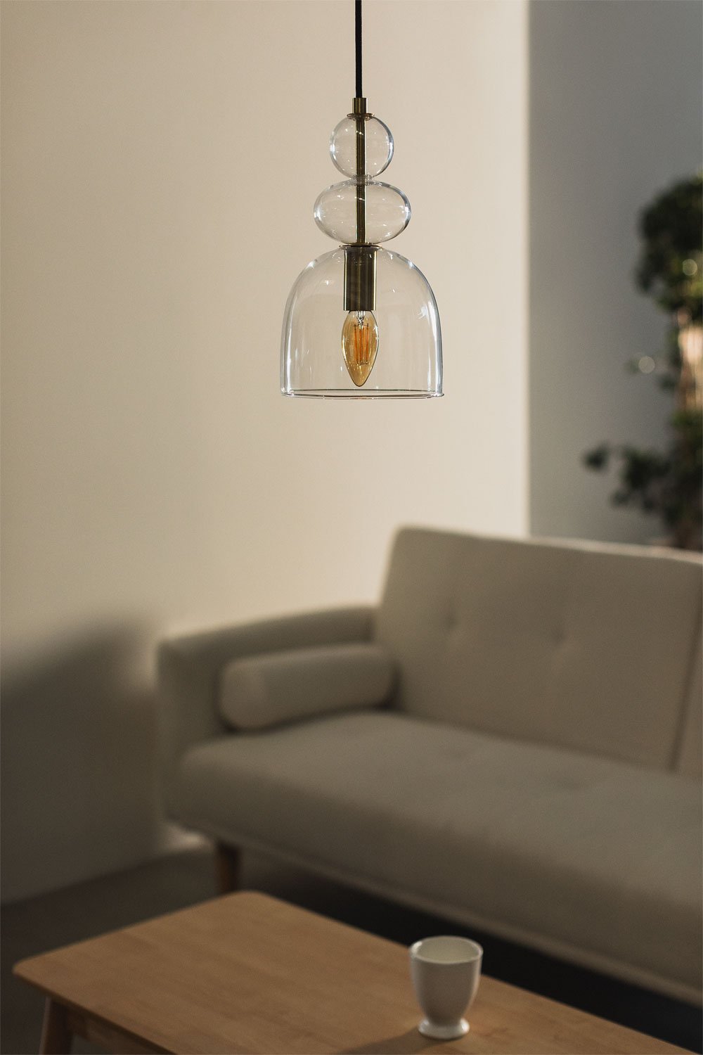 Lampada da soffitto in vetro Bezany