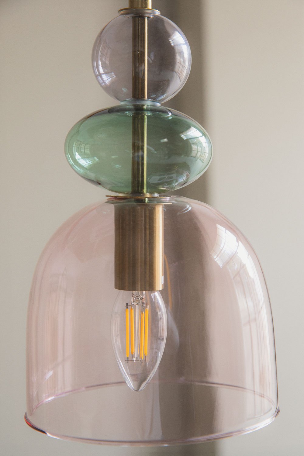 Lampada da soffitto in vetro Bezany Colors