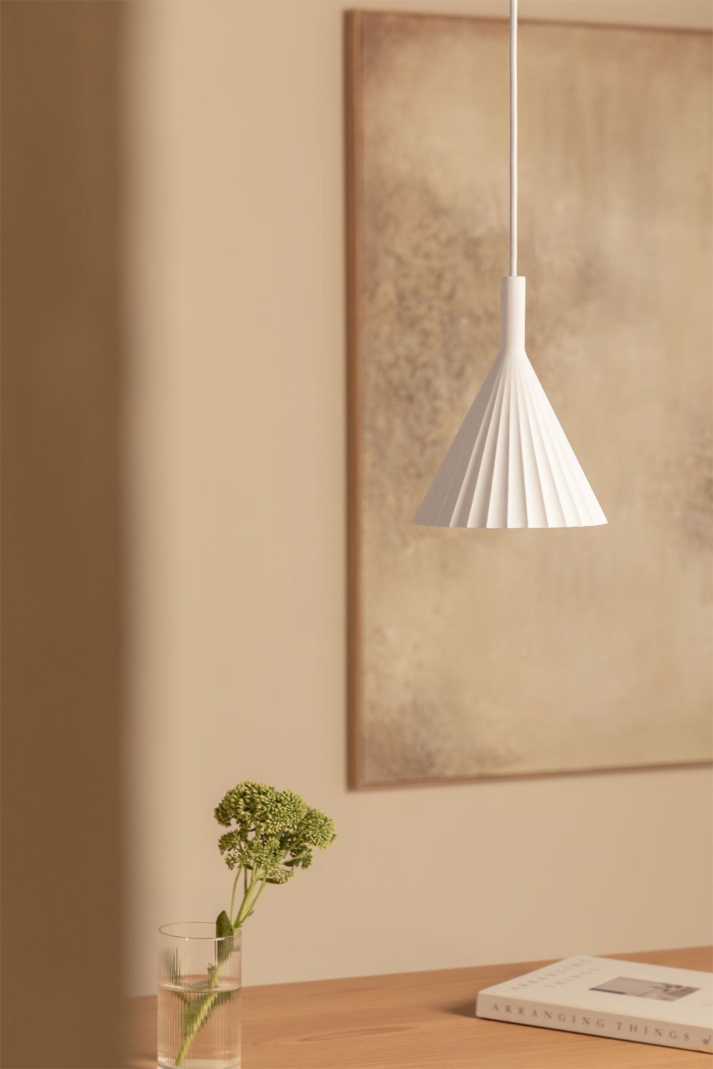 Lampada da soffitto in gesso Lydon LED