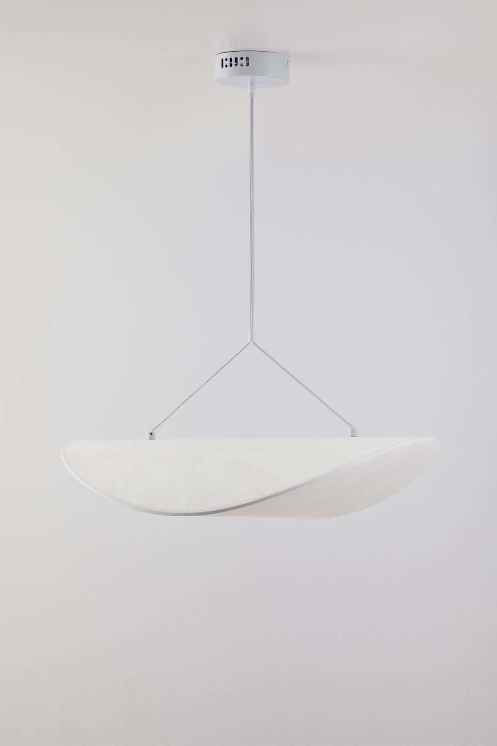 Lampada da soffitto LED in tessuto Zelvon