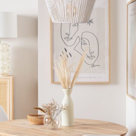 Lampada da soffitto in carta intrecciata Libel