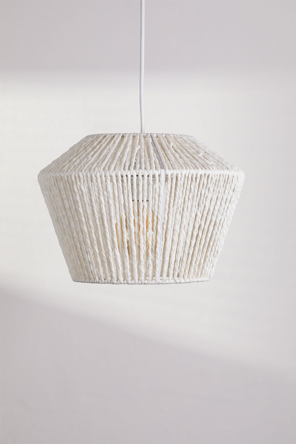 Lampada da soffitto in carta intrecciata Libel