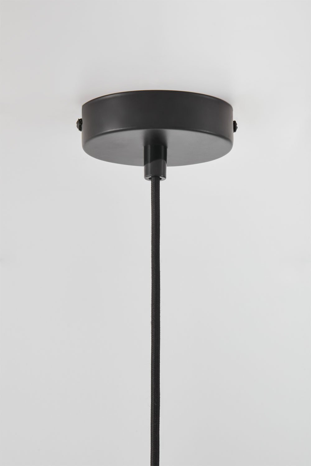 Lampada da soffitto Lorain in metallo e vetro